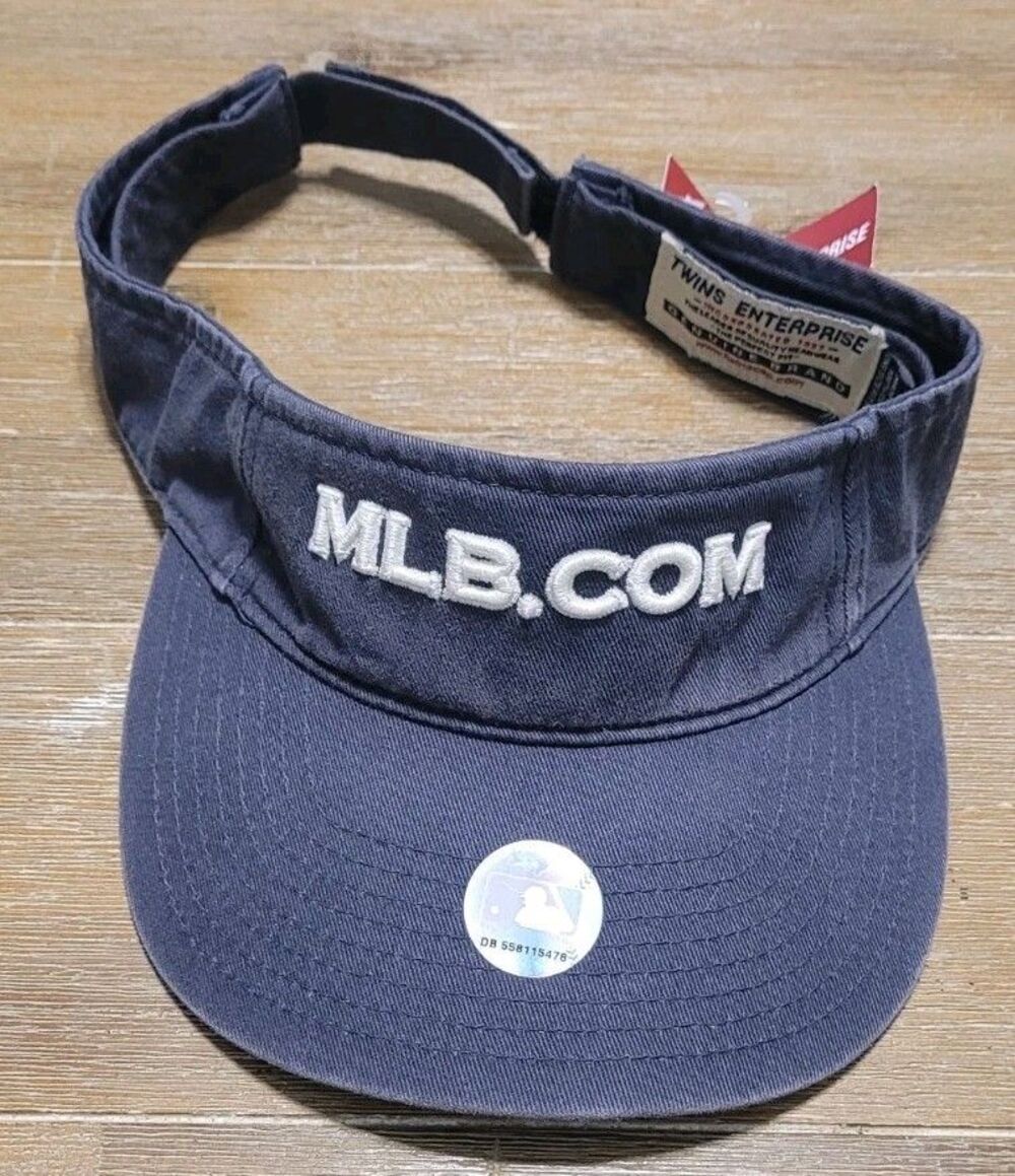 MLB.com Major League Baseball Visor Hat Baseball Cap Twins Enterprise - NEW